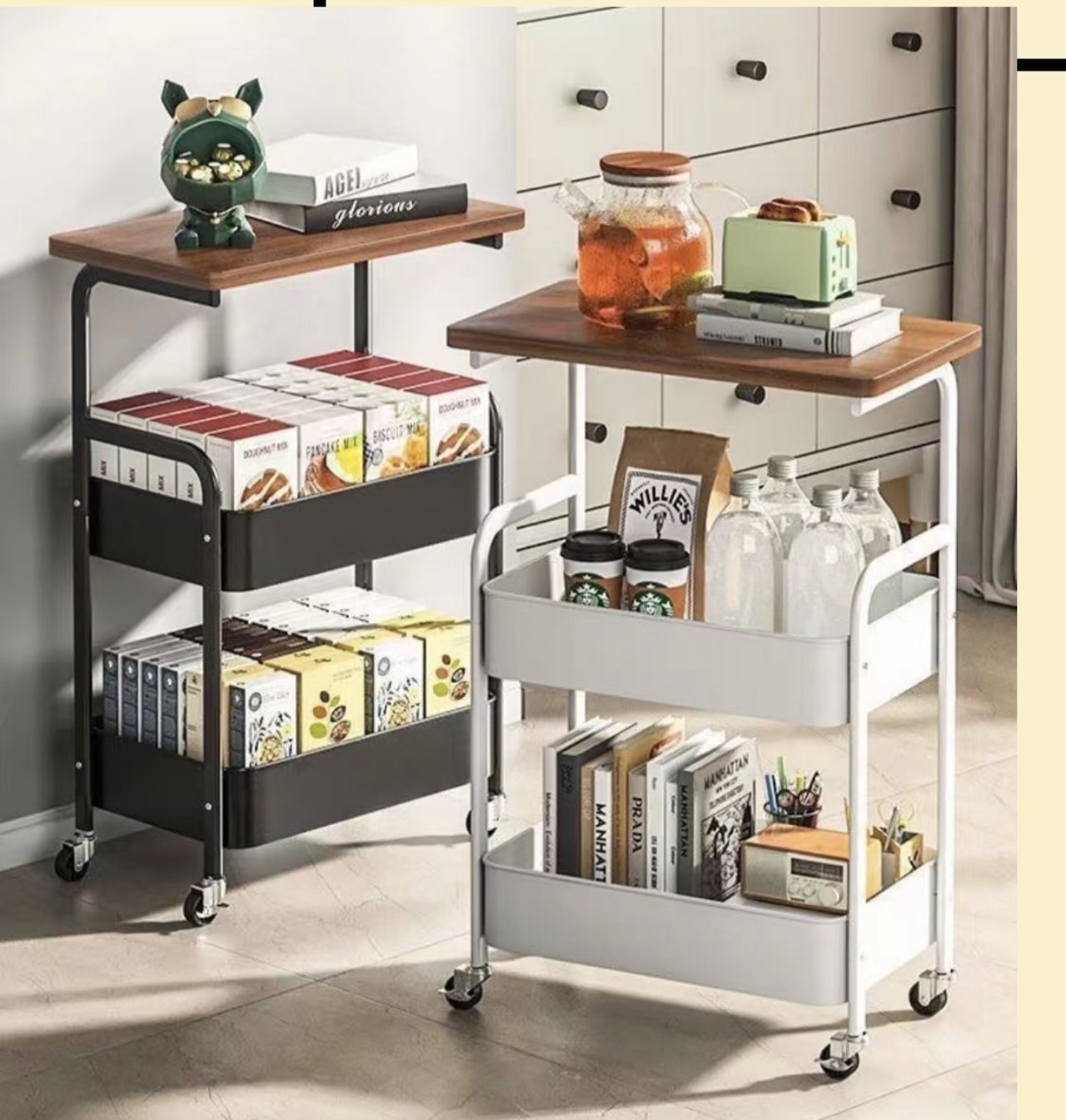 3 layers table rack